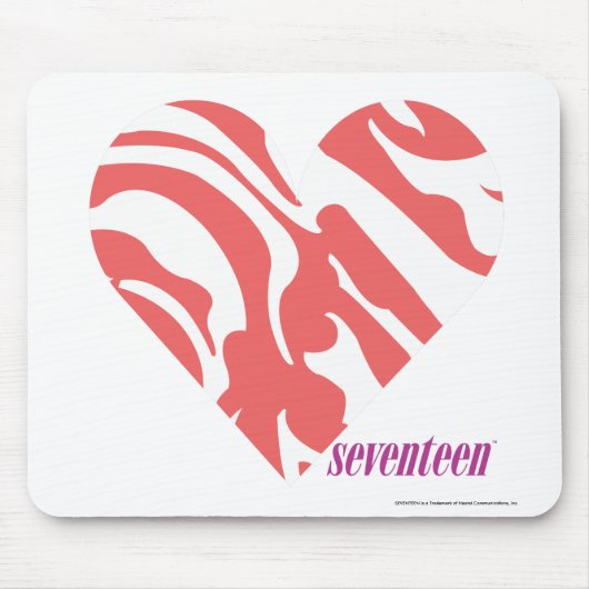 Zebra-Rosa 2 Mousepad (Vorne)