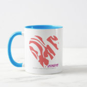Zebra-Rosa 2 Tasse (Links)