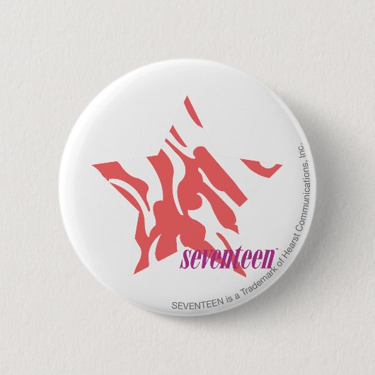 Zebra-Rosa 3 Button (Vorderseite)