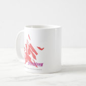 Zebra-Rosa 3 Kaffeetasse (Vorderseite Links)