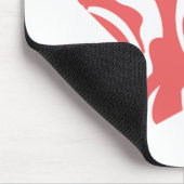 Zebra-Rosa 3 Mousepad (Ecke)