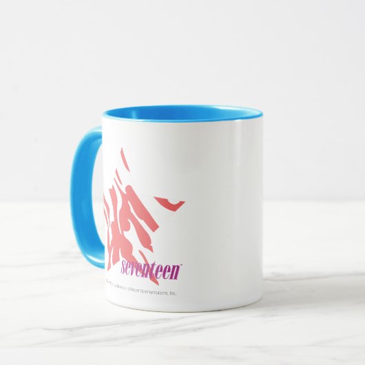 Zebra-Rosa 3 Tasse (Vorderseite Links)