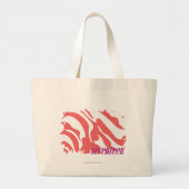 Zebra-Rosa 4 Jumbo Stoffbeutel (Vorne)