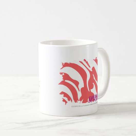 Zebra-Rosa 4 Kaffeetasse (VorderseiteRechts)