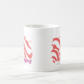 Zebra-Rosa 4 Kaffeetasse (Mittel)