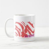 Zebra-Rosa 4 Kaffeetasse (Links)