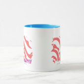 Zebra-Rosa 4 Tasse (Zentrum)