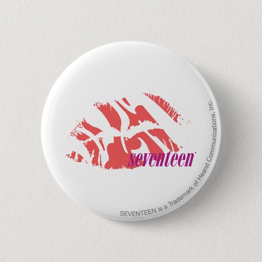 Zebra-Rosa Button (Vorderseite)
