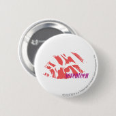 Zebra-Rosa Button (Vorne & Hinten)