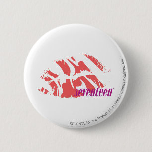 Zebra-Rosa Button
