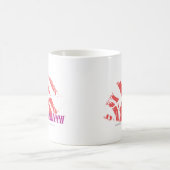 Zebra-Rosa Kaffeetasse (Mittel)