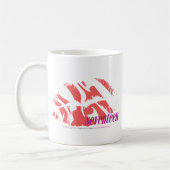 Zebra-Rosa Kaffeetasse (Links)