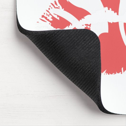 Zebra-Rosa Mousepad (Ecke)