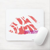 Zebra-Rosa Mousepad (Mit Mouse)