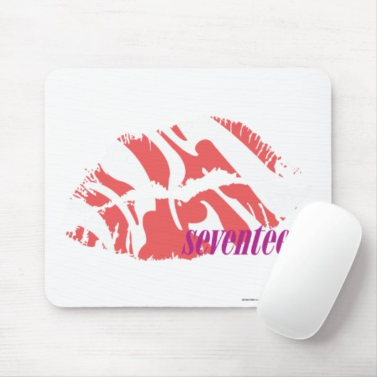 Zebra-Rosa Mousepad (Mit Mouse)