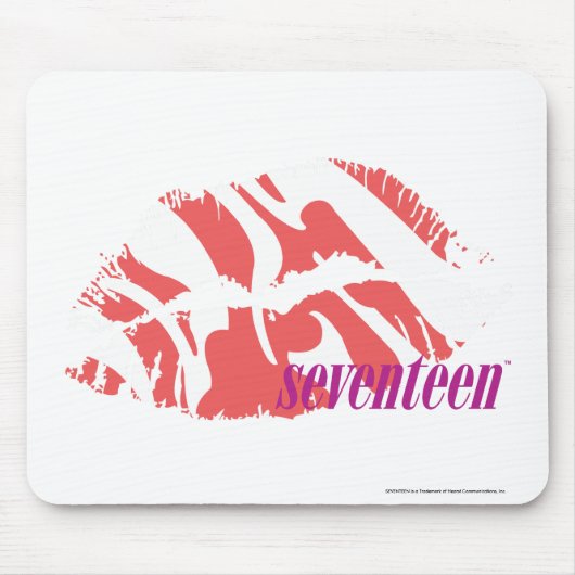 Zebra-Rosa Mousepad (Vorne)