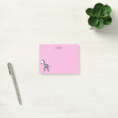 Zebra rosa post-it klebezettel (Büro)