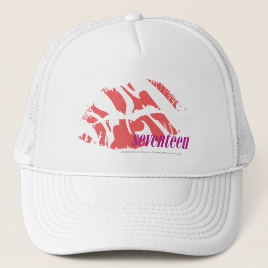 Zebra-Rosa Truckerkappe (Vorderseite)