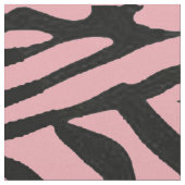 Zebra Rosa und Schwarz Stoff (Nahaufnahme)