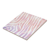 Zebra Rosa und Weiß Fliese (Seite)