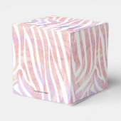 Zebra Rosa und Weiß Geschenkschachtel (Rückseite)