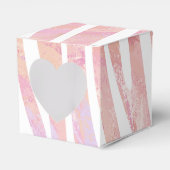 Zebra Rosa und Weiß Geschenkschachtel (Vorderseite)