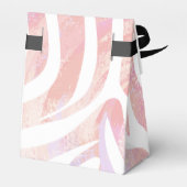 Zebra Rosa und Weiß Geschenkschachtel (Rückseite)