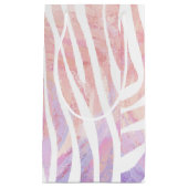 Zebra Rosa und Weiß Kleine Geschenktüte (Vorderseite)