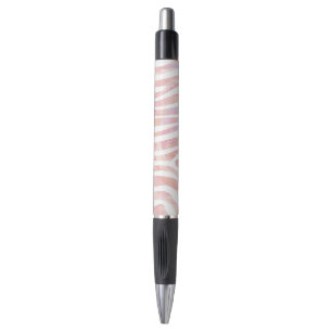Zebra Rosa und Weiß Kugelschreiber