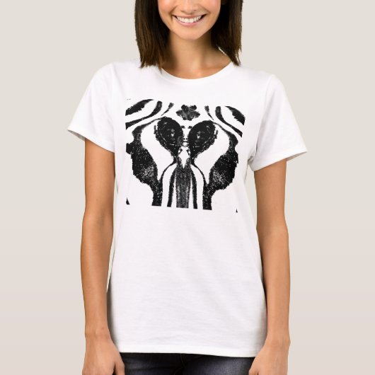 Zebra Roschach T-Shirt (Vorderseite)