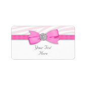 Zebra-Rücksendeadresse Adressaufkleber (Vorne)