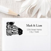 Zebra Rücksendeadressen-Aufklebers (Insitu)