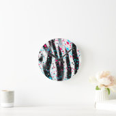 Zebra Runde Wanduhr (Zuhause)