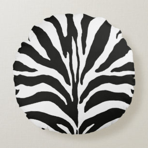 Zebra Rundes Kissen