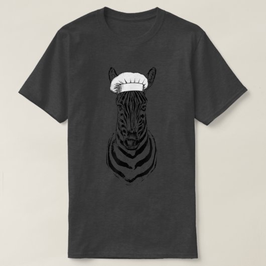 Zebra Safari Animal Koch Funny Cooking Cook Wildli T-Shirt (Design vorne)