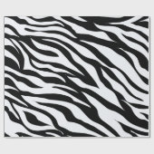Zebra Safari Animal Stripes Musterpapier Geschenkpapier (Flach)