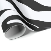 Zebra Safari Animal Stripes Musterpapier Geschenkpapier (Rolleneckpunkt)