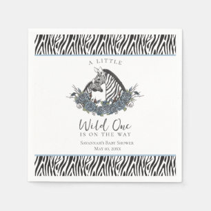Zebra-Safari-Baby- Jungen- Babyparty Kleiner Wilde Serviette