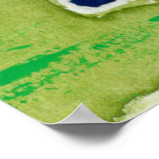 Zebra Safari Friend Poster (Ecke)