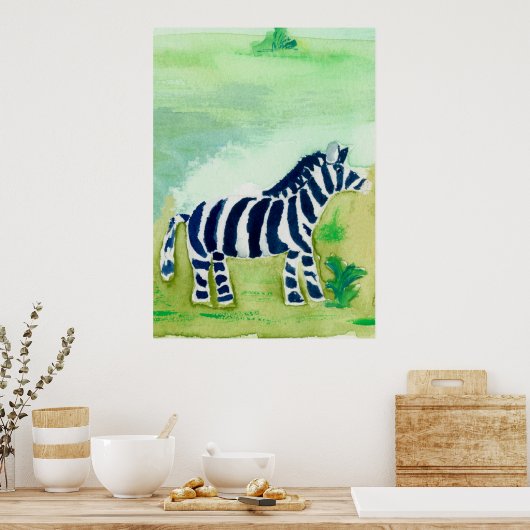 Zebra Safari Friend Poster (Küche)