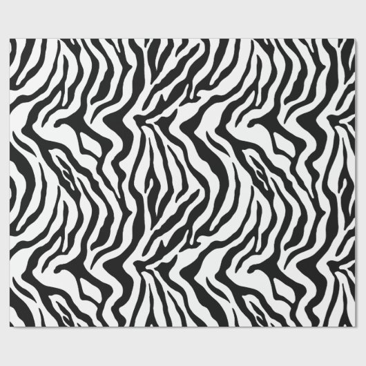 Zebra-Safari Geschenkpapier (Flach)