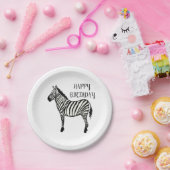 Zebra Safari Happy Birthday Party Teller (Party)