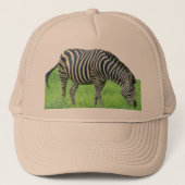 Zebra-Safari-Hut Truckerkappe (Vorderseite)