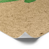 Zebra Safari Jungle Kinderzimmer Art Poster (Ecke)