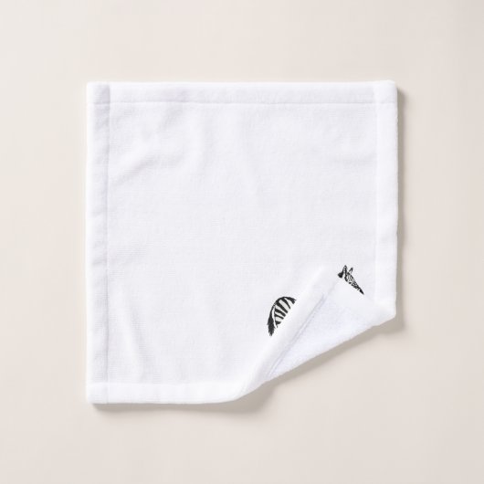 Zebra Safari Malerei Badetuch Set (Waschlappen)