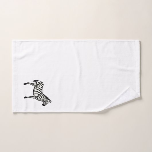 Zebra Safari Malerei Badetuch Set (Handtuch)