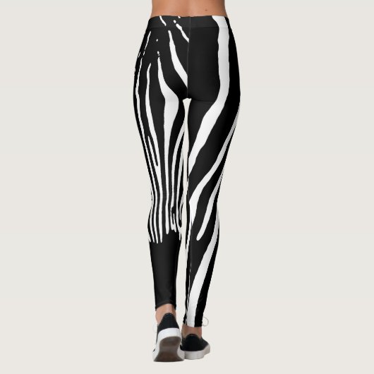 ZEBRA SAFARI STRIPES PATTERN LEGGINGS (Rückseite)