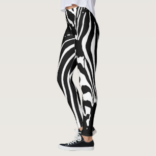 ZEBRA SAFARI STRIPES PATTERN LEGGINGS