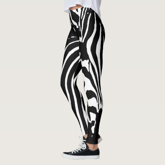 ZEBRA SAFARI STRIPES PATTERN LEGGINGS (Links)