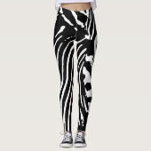 ZEBRA SAFARI STRIPES PATTERN LEGGINGS (Vorderseite)